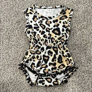 Leopard Print Baby Romper